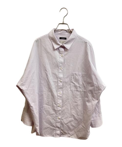 anuans（アニュアンス）anuans (アニュアンス) スタンダードシャツ パープル サイズ:Freeの古着・服飾アイテム
