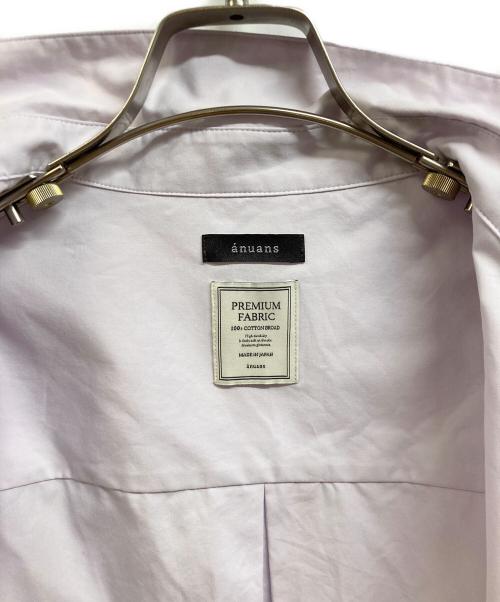anuans（アニュアンス）anuans (アニュアンス) スタンダードシャツ パープル サイズ:Freeの古着・服飾アイテム