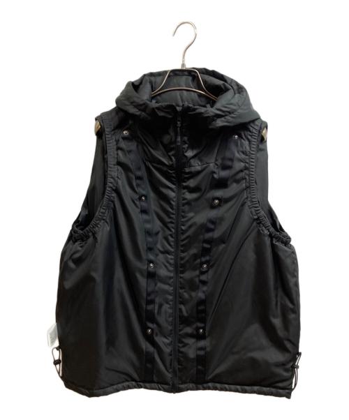 DESCENTE（デサント）DESCENTE (デサント) フーデッドライナー付きステンカラーコート ブラック サイズ:XLの古着・服飾アイテム