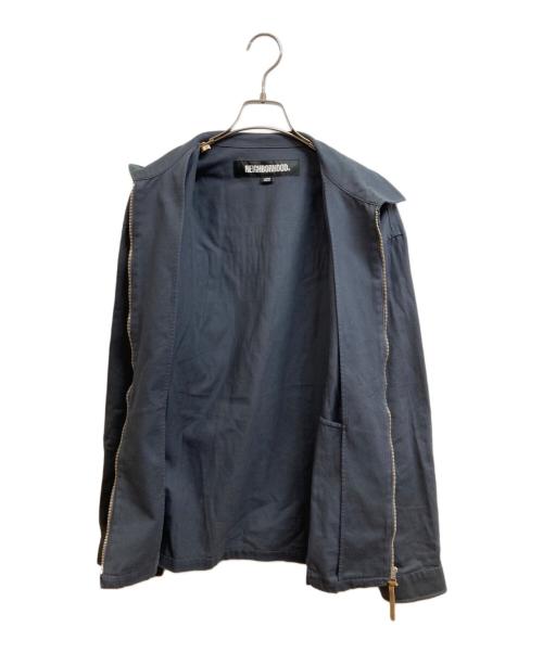 NEIGHBORHOOD（ネイバーフッド）NEIGHBORHOOD (ネイバーフッド) ロゴプリントワークジャケット グレー サイズ:Lの古着・服飾アイテム