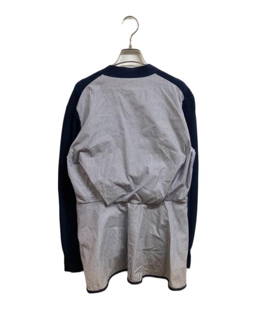 sacai（サカイ）sacai (サカイ) ニットカーディガン ネイビー サイズ:2の古着・服飾アイテム