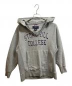 Champion REVERSE WEAVEチャンピオン リバース ウィーブ）の古着「00s カレッジロゴ プルオーバーパーカー」｜グレー