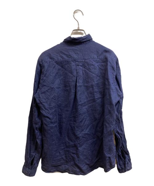 WHITE MOUNTAINEERING（ホワイトマウンテ二アニング）WHITE MOUNTAINEERING (ホワイトマウンテ二アニング) リネンシャツ ネイビー サイズ:2の古着・服飾アイテム
