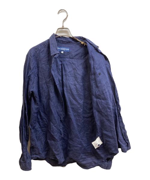 WHITE MOUNTAINEERING（ホワイトマウンテ二アニング）WHITE MOUNTAINEERING (ホワイトマウンテ二アニング) リネンシャツ ネイビー サイズ:2の古着・服飾アイテム