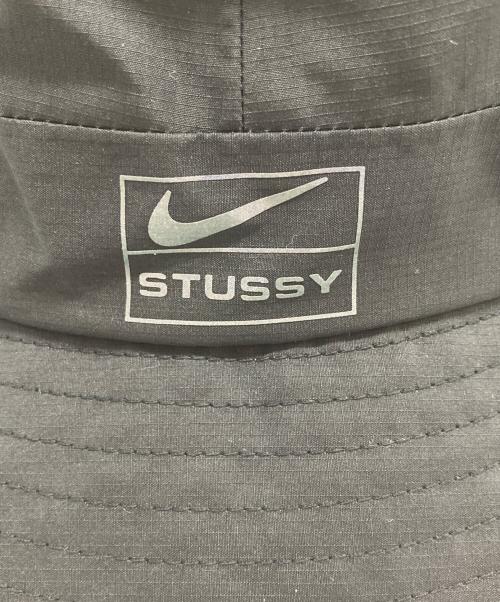 NIKE（ナイキ）NIKE (ナイキ) stussy (ステューシー) バケットハット ブラック 未使用品の古着・服飾アイテム