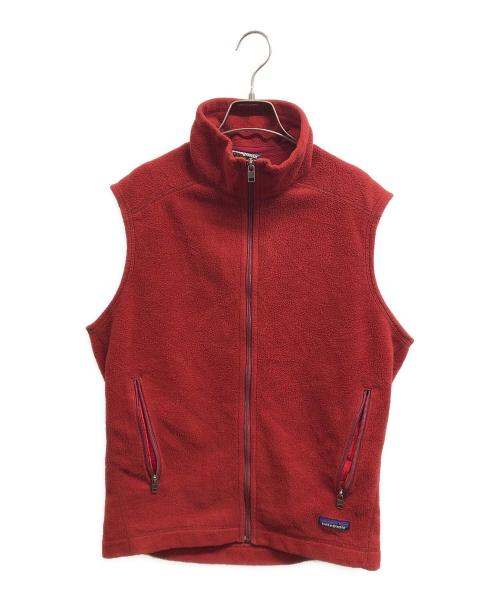Patagonia（パタゴニア）Patagonia (パタゴニア) シンチラフリースベスト レッド サイズ:Mの古着・服飾アイテム