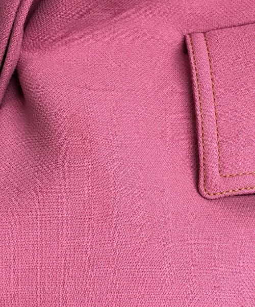 MARNI（マルニ）MARNI (マルニ) ノーカラージャケット ピンク サイズ:42の古着・服飾アイテム