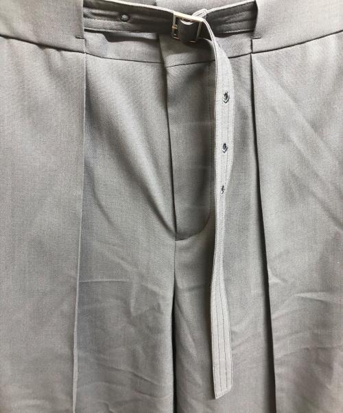 TOMORROWLAND .B（トゥモローランド ビー）TOMORROWLAND .B (トゥモローランド ビー) ハイツイストウール タックワイドパンツ ブルー サイズ:36の古着・服飾アイテム