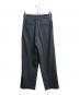 TOMORROWLAND .B (トゥモローランド ビー) ハイツイストウール タックワイドパンツ ブルー サイズ:36：12000円