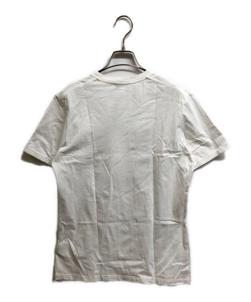 MONCLER（モンクレール）MONCLER (モンクレール) ビーズデザインロゴTシャツ ホワイト サイズ:Sの古着・服飾アイテム