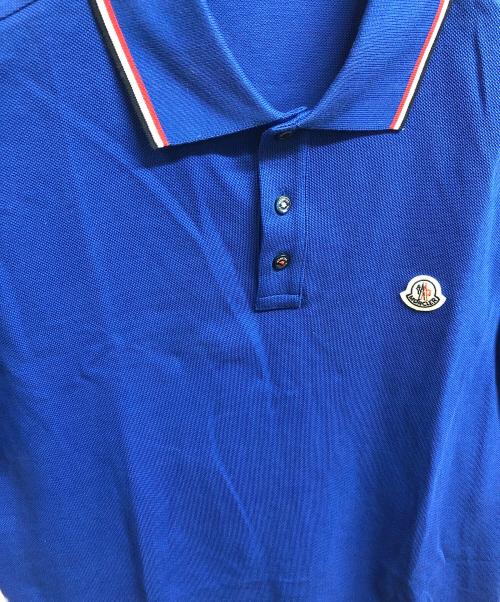 MONCLER（モンクレール）MONCLER (モンクレール) AGLIA POLO MANICA CORTA ブルー サイズ:Ｍの古着・服飾アイテム