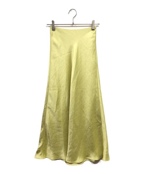 IENA（イエナ）IENA (イエナ) サテンバイヤススカート イエロー サイズ:34の古着・服飾アイテム