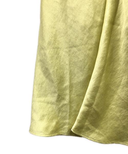 IENA（イエナ）IENA (イエナ) サテンバイヤススカート イエロー サイズ:34の古着・服飾アイテム
