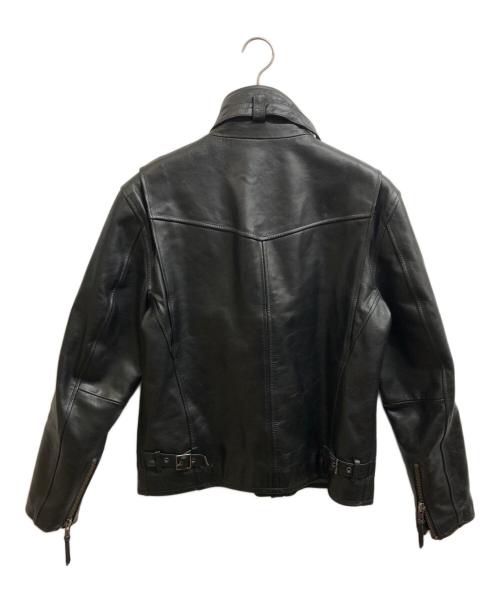 Liugoo Leathers（リューグーレザーズ）Liugoo Leathers (リューグーレザーズ) ホースレザージャケット ブラック サイズ:XLの古着・服飾アイテム