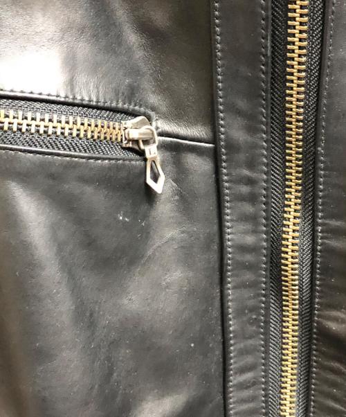 Liugoo Leathers（リューグーレザーズ）Liugoo Leathers (リューグーレザーズ) ホースレザージャケット ブラック サイズ:XLの古着・服飾アイテム