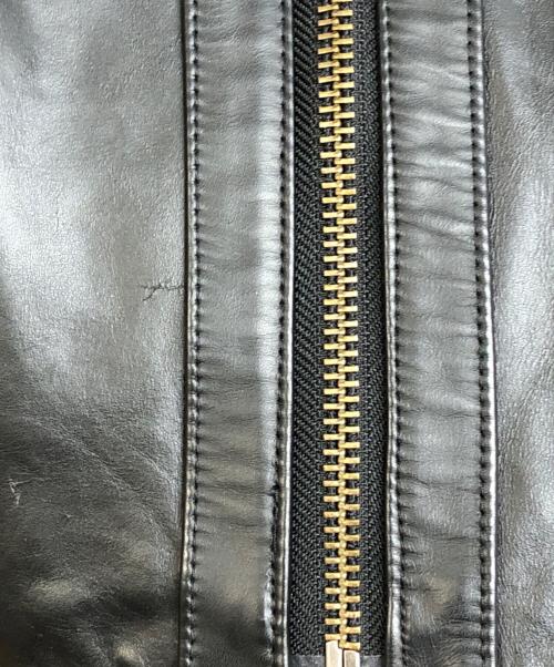 Liugoo Leathers（リューグーレザーズ）Liugoo Leathers (リューグーレザーズ) ホースレザージャケット ブラック サイズ:XLの古着・服飾アイテム