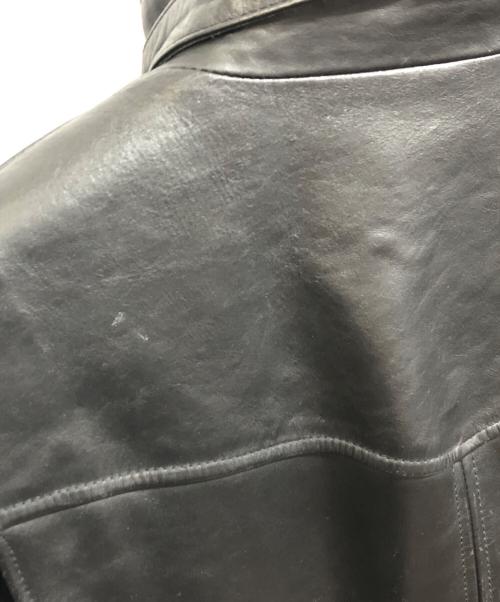Liugoo Leathers（リューグーレザーズ）Liugoo Leathers (リューグーレザーズ) ホースレザージャケット ブラック サイズ:XLの古着・服飾アイテム