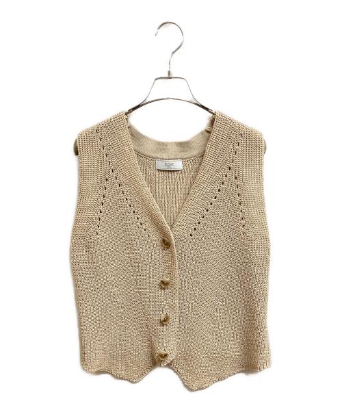 SLOBE IENA（スローブ イエナ）SLOBE IENA (スローブ イエナ) ニットジレ ベージュ サイズ:Fの古着・服飾アイテム