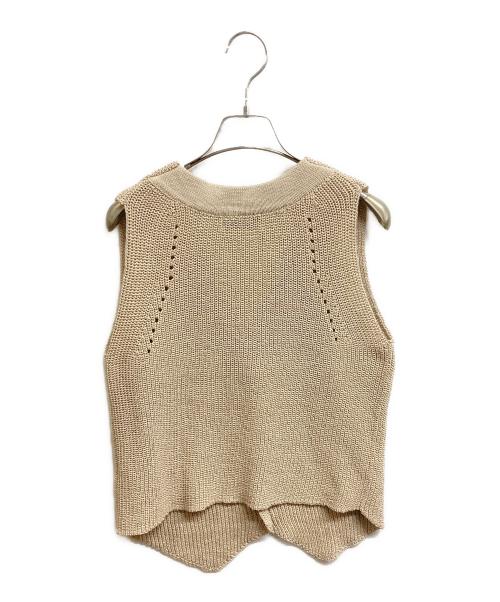 SLOBE IENA（スローブ イエナ）SLOBE IENA (スローブ イエナ) ニットジレ ベージュ サイズ:Fの古着・服飾アイテム