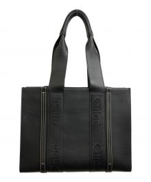 Chloe（クロエ）の古着「ウッディ ミディアム トートバッグ」｜ブラック