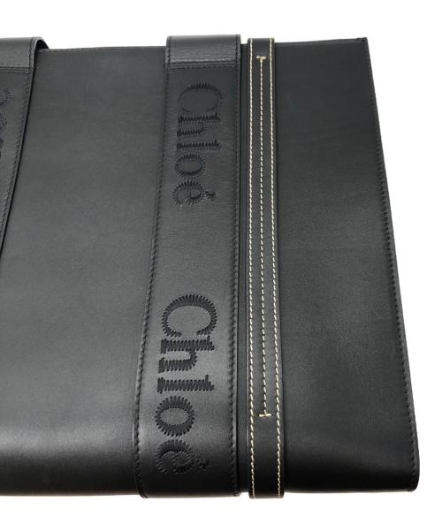 Chloe（クロエ）Chloe (クロエ) ウッディ ミディアム トートバッグ ブラックの古着・服飾アイテム