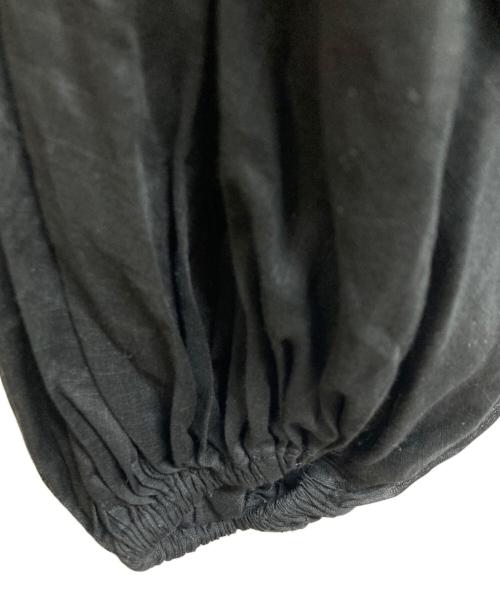 CADUNE（カデュネ）CADUNE (カデュネ) シャーリングバルーンブラウス ブラック サイズ:38の古着・服飾アイテム