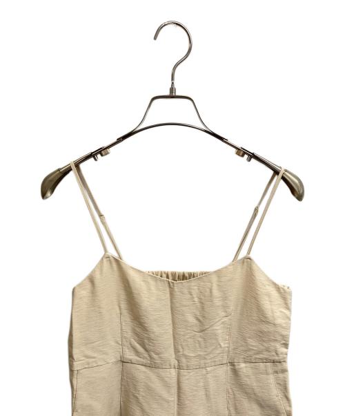 BALLSEY（ボールジィ）BALLSEY (ボールジィ) ウェーブドビー Iラインサロペット ベージュ サイズ:36の古着・服飾アイテム