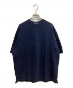 FRED PERRYフレッドペリー）の古着「鹿の子ボーダーTシャツ」｜ネイビー