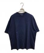 FRED PERRYフレッドペリー）の古着「鹿の子ボーダーTシャツ」｜ネイビー