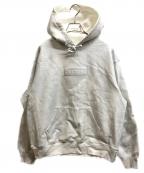 SUPREME×MM6 Maison Margielaシュプリーム×エムエムシックスメゾンマルジェラ）の古着「Foil Box Logo Hooded Sweatshirt」｜ホワイト