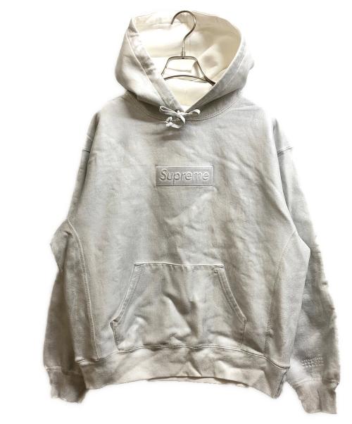 SUPREME（シュプリーム）SUPREME (シュプリーム) MM6 Maison Margiela (エムエムシックスメゾンマルジェラ) Foil Box Logo Hooded Sweatshirt ホワイト サイズ:Sの古着・服飾アイテム