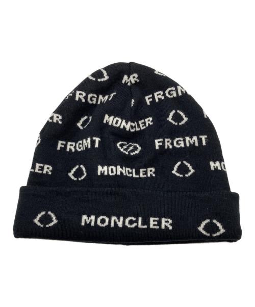 MONCLER（モンクレール）MONCLER (モンクレール) FRAGMENT (フラッグメント) コラボニットキャップ ブラックの古着・服飾アイテム