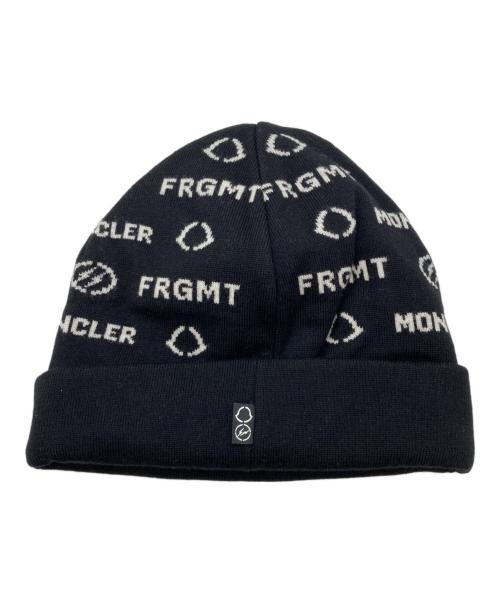 MONCLER（モンクレール）MONCLER (モンクレール) FRAGMENT (フラッグメント) コラボニットキャップ ブラックの古着・服飾アイテム