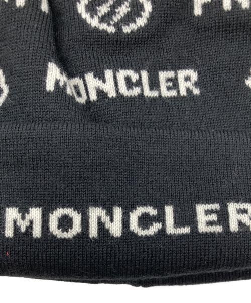 MONCLER（モンクレール）MONCLER (モンクレール) FRAGMENT (フラッグメント) コラボニットキャップ ブラックの古着・服飾アイテム