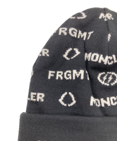 MONCLER（モンクレール）MONCLER (モンクレール) FRAGMENT (フラッグメント) コラボニットキャップ ブラックの古着・服飾アイテム