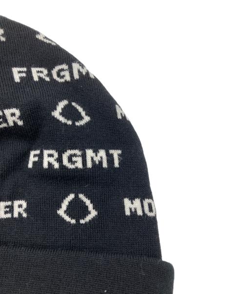 MONCLER（モンクレール）MONCLER (モンクレール) FRAGMENT (フラッグメント) コラボニットキャップ ブラックの古着・服飾アイテム