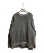 MAISON SPECIALメゾンスペシャル）の古着「Embroidery Over-Dye Sweat」｜グレー