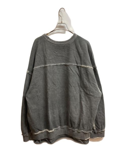MAISON SPECIAL（メゾンスペシャル）MAISON SPECIAL (メゾンスペシャル) Embroidery Over-Dye Sweat グレー サイズ:02の古着・服飾アイテム
