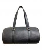 LOUIS VUITTONルイ ヴィトン）の古着「スフロ ハンドバッグ レザー ノワール」｜ブラック