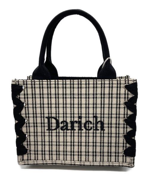 darich（ダーリッチ）Darich (ダーリッチ) チェックミニトートバッグ ブラック 未使用品の古着・服飾アイテム