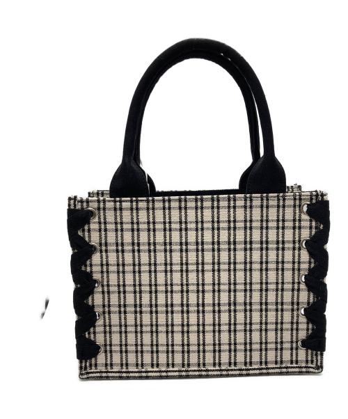 darich（ダーリッチ）Darich (ダーリッチ) チェックミニトートバッグ ブラック 未使用品の古着・服飾アイテム