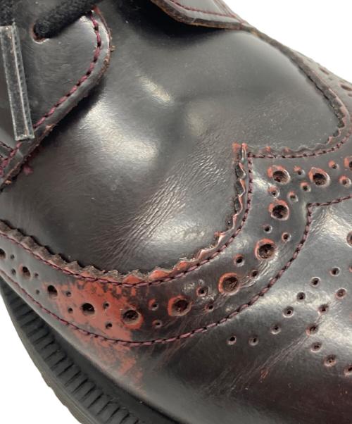 Dr.Martens（ドクターマーチン）Dr.Martens (ドクターマーチン) DELPHINE  8ホール ブローグ ブーツ ブラック サイズ:UK6の古着・服飾アイテム