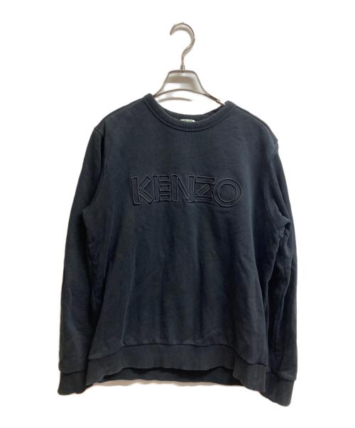 KENZO（ケンゾー）KENZO (ケンゾー) ナイロン切替ロゴスウェット ブラック サイズ:Sの古着・服飾アイテム