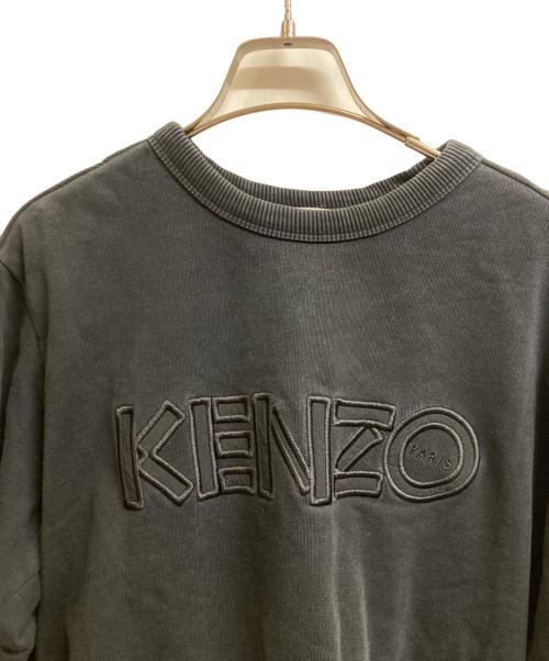 KENZO（ケンゾー）KENZO (ケンゾー) ナイロン切替ロゴスウェット ブラック サイズ:Sの古着・服飾アイテム