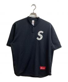 SUPREME（シュプリーム）の古着「25SS Logo Baseball Henley」｜ブラック
