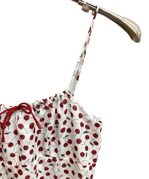 ROSY LUCE（ロージールーチェ）ROSY LUCE (ロージールーチェ) ROSY CHERRY CAMISOLE DRESS ホワイト サイズ:Mの古着・服飾アイテム