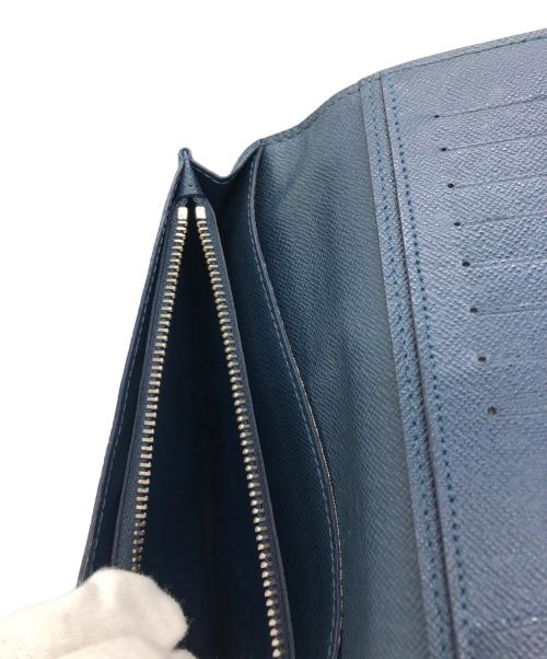 LOUIS VUITTON（ルイ ヴィトン）LOUIS VUITTON (ルイ ヴィトン) ポルトフォイユ・ロン 長財布 ブルーの古着・服飾アイテム