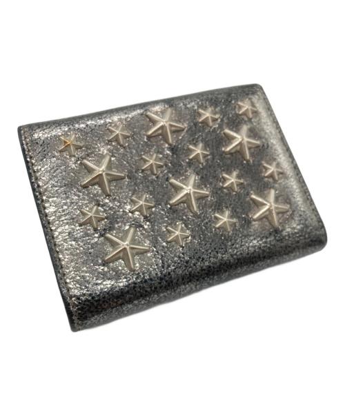 JIMMY CHOO（ジミーチュウ）JIMMY CHOO (ジミーチュウ) 3つ折り財布 シルバーの古着・服飾アイテム