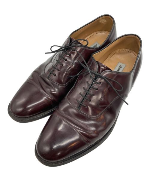 JOHNSTON&MURPHY（ジョンストン＆マーフィー）JOHNSTON&MURPHY (ジョンストン＆マーフィー) Melton Cap Toe ブラウン サイズ:10の古着・服飾アイテム