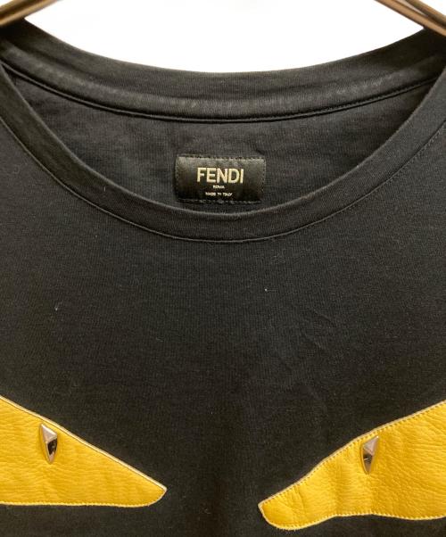 FENDI（フェンディ）FENDI (フェンディ) バグズアイモンスターTシャツ ブラック サイズ:50の古着・服飾アイテム